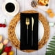 thumbnail image 5 of Servilleta cuadrada de satén de 10 uds, servilleta de mesa de seda brillante, servilleta de mesa de tela suave y lisa para decoración de fiesta de banquete de boda, negro, 5 of 5