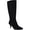 Black Suede, variant on Womens Namora Zipper Faux Suede Knee-High Boots