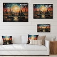 thumbnail image 4 of Designart "Boat curious Sailings I" Cityscapes Print on Natural Pine Wood, 4 of 5