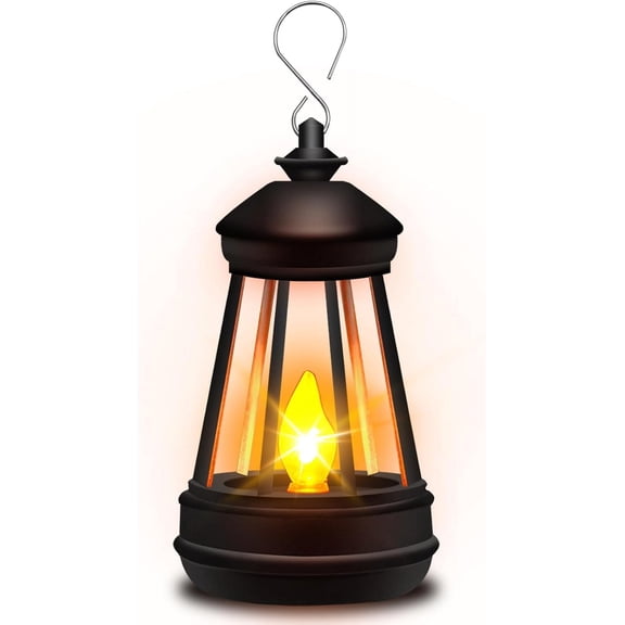 1 Pack Solar Lantern Outdoor Lights, Upgraded Bright Solar Lanterns Outdoor Waterproof, Hanging Solar Powered Lantern Over 8Hrs Lights for Outside Garden Yard Patio Tree Path Decor(Small)