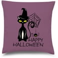 thumbnail image 1 of Awkward Styles Halloween Decorative Pillow Covers Cat and Spider Throw Cushion Case, 1 of 2