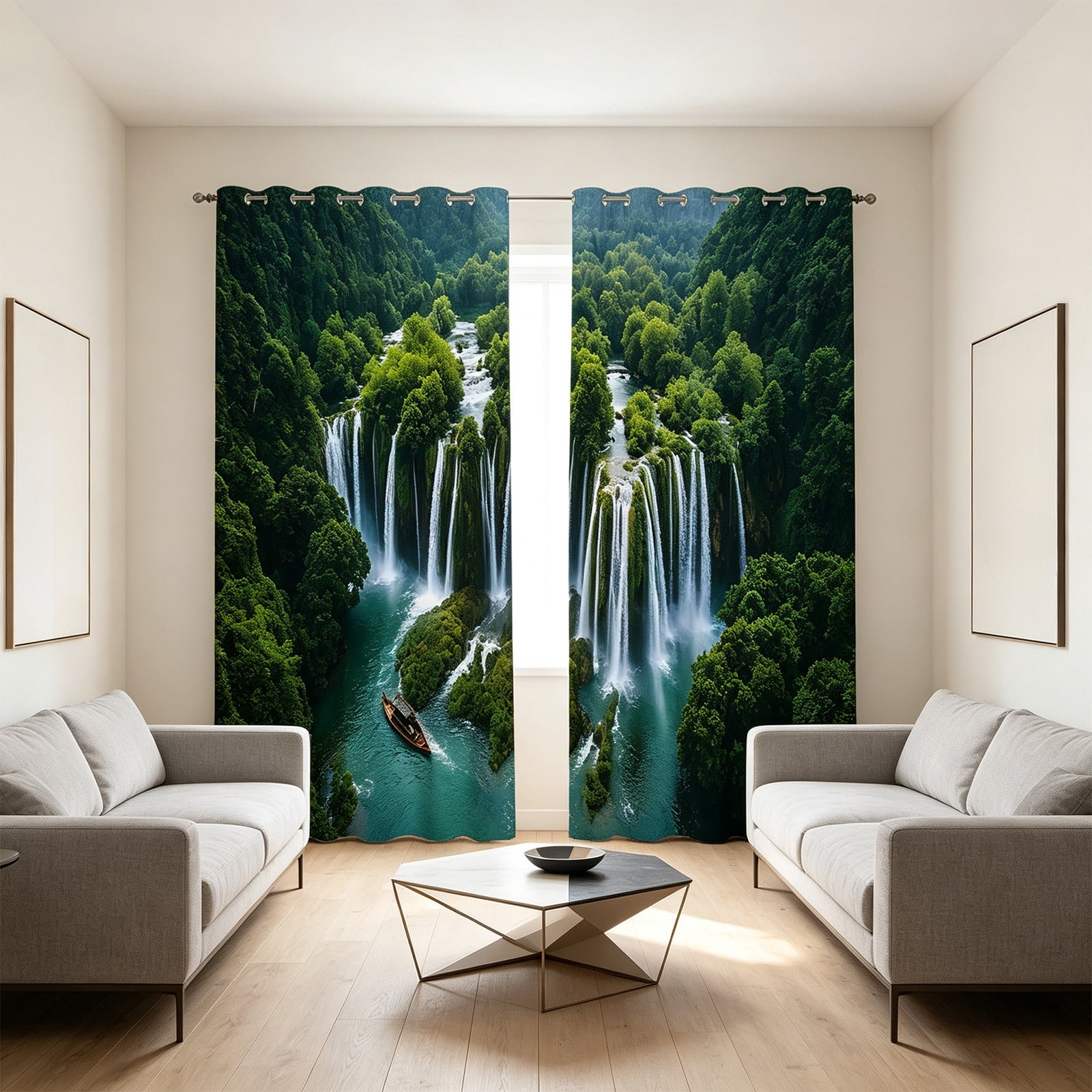 Portable Blackout Curtain, Pleated Window Shade With Suction Cup Mount, No-Drill Room Darkening Blind for Travel, Dorm, and Home Use