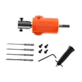 thumbnail image 2 of Adaptador de taladro eléctrico a martillo con herramientas de fijación de brocas Conjunto de 4 bits, 2 of 9