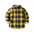 thumbnail image 1 of Boys' Shirts, Casual Colorblock Plaid Shirts, 1 of 6