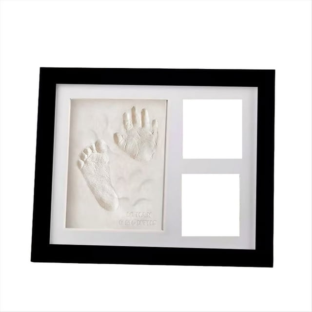 Kit de y Manos de Arcilla para BebéS: Regalos para Baby Shower y DecoracióN para la HabitacióN de la GuarderíA, Negro