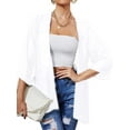 thumbnail image 2 of One opening Women's Sheer Chiffon Jacket Casual Cover Up Tops Lightweight Beach Cardigans Blouse Shawl, 2 of 6
