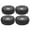 Silver Black, variant on NFTIGB 4 Pcs RC Tires Wear Resisting Aluminum Alloy Wheel Rims with Rubber Tires for Remote Control Crawler Car TRX-4 SCX10 90046 REDCAT GN8 Replacement Part Silver Black (9.84 in / 25 cm)