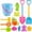 B-W7, variant on Beach Essentials Beach Toys for Kids 3-10 Sand Castle Toy Set with Bucket Shovels Molds Sand Timer Water Play Tools Lightweight Portable Sandbox Toys for Beach Pool Backyard,D