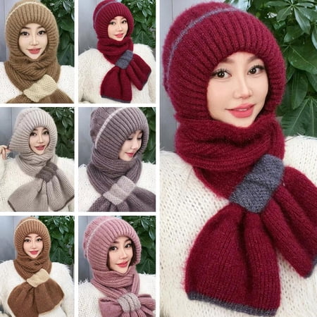 SSKFHGI Integrated Ear Protection Windproof Cap Scarf hot new