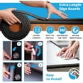 thumbnail image 6 of Premium 12ft Edge Protector for Baby, Odorless & Waterproof Edge Protector with 3M Adhesive Tape, Non-Toxic to Baby Proof Edges, Wall Corner Protector & Desk Edge Cushion Black, 6 of 6