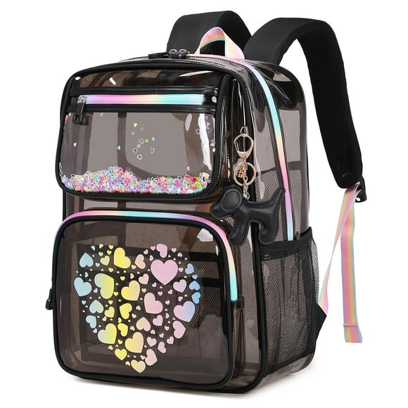 Mochila transparente MOONBABY Lovely para niñas en edad escolar