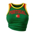 thumbnail image 4 of Women's Portugal Y2k Ribbed Crop Tank Top, Baby Tee Sleeveless Slim Fit Camisole Casual Summer Streetwear Vest, 4 of 4