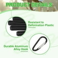 thumbnail image 2 of 4 Pcs Golf Gloves Holder with 4 Metal Hanging Hooks  Golf Gloves Stretcher Support Keeper,Gloves Shaper Tool Accessories Men Women Golfer(2 BLack+2 White), 2 of 6