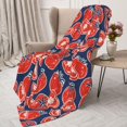 thumbnail image 3 of Rateoe Hand Drawn Tomatoes Pattern Flannel Throw Blanket, Ultra-soft Blanket for Bed, Couch, Car, Hypoallergenic Anti-pilling blanket-40"x30"(Vertical), 3 of 6