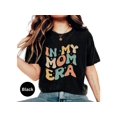 thumbnail image 2 of Colorful Retro Mom Life T-Shirt, Vintage In My Mom Era Graphic Tee, Trendy Motherhood Casual Wear, 2 of 10