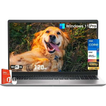 Dell Inspiron-3530 15.6"-FHD Business Laptop - Intel Core i7-1355U Processor, Win 11 Pro & Office Pro Lifetime, Wi-Fi 6, Backlit Keyboard(32GB RAM|2TB SSD)
