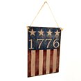 thumbnail image 2 of Pendiente colgante de madera Rectángulo de madera Tablero de madera 4 de julio Día de la Independencia Americana Día de la pared Cuerda de la cuerda Muestra en blanco para artesanías JM01432 2 Piezas Speravity HA012054-03, 2 of 7