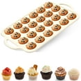 thumbnail image 4 of Mini Muffin Pan Silicone Mini Muffin Molds Metal Reinforced Rim Mini Cupcake Pans 24 Cups Nonstick Muffin Tin with Handle for Kitchen Baking, 4 of 10