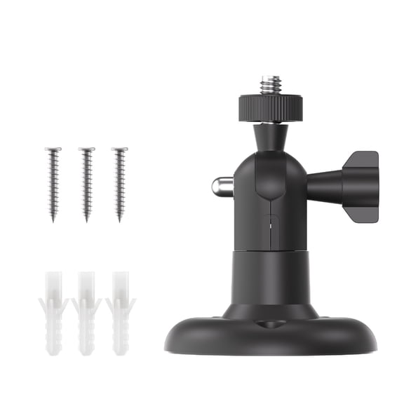 Security Camera Wall Holder with Adjustable 1/4in Thread Mount
