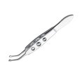 thumbnail image 3 of Pinzas de precisión para párpados Clips de limpieza de masaje ocular reutilizables pequeños de mano Herramientas faciales con mango antideslizante SPA Cuidado personal Punta redonda pequeña Eigraketly CE011614-02, 3 of 7