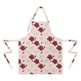 thumbnail image 2 of Pioneer Flower Floral Print Pattern Apron for Women and Men, Cotton Linen Waterproof with Pockets, Adjustable, 33x27 Inch for Kitchen, Gardening, BBQ, Salon, 2 of 6
