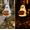 Pumpkin&Ghost B 2PC, variant on 39'' Witch Wind Spinner Garden Stake, Metal Weather Vane Yard Ornament with Light Up Pumpkin, Gothic Witch on Broom Windmill Decor, Waterproof Outdoor Lawn Patio Halloween Landscape Decoration