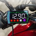thumbnail image 3 of Motorcycle 4-in-1 Water Temperature Meter with Intelligent RPM Display, S7 Waterproof, Touch Control Settings, 12/24H Time Switch, Stopwatch & Automatic Fault Diagnosis (Customizable s: High, 3 of 6