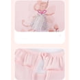 thumbnail image 5 of Bellafa Little Girl's Appliuqe Cotton Summer Dress Toddler Short Sleeve Tiered Swing A-Line Casual Sundress 2-7 Years, 5 of 8