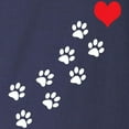 thumbnail image 3 of CafePress - Paw Prints To My Heart Long Sleeve Dark T Shirt - Long Sleeve Dark T-Shirt, 3 of 4