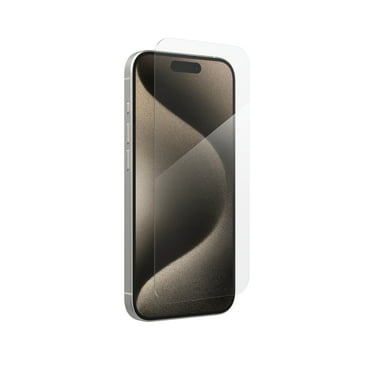 ZAGG InvisibleShield – Glass Shield Clear Screen Protector for Apple iPhone 15 Pro, Easy Installation with Precise Install Tray, 3x Stronger Glass, Impact & Scratch Protection