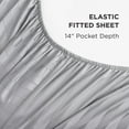 thumbnail image 4 of The Sheet Lab Regal Dreams Sheet Sets, 4-Piece King, Gray, 4 of 8