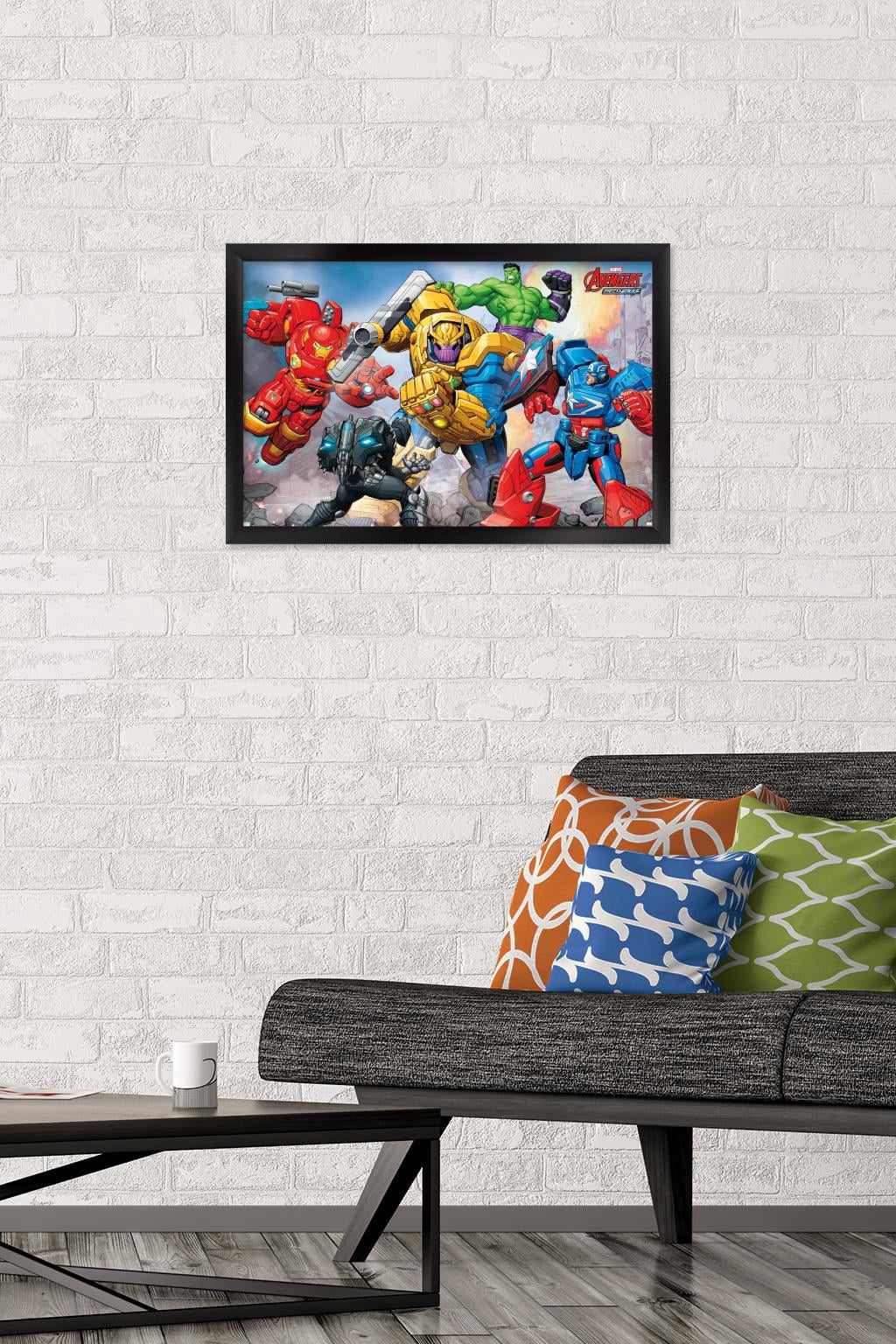 Marvel Avengers: Mechstrike - Battle Wall Poster, 14.725" x 22.375", Framed
