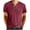 Wine, variant on Leesechin Fashion Men's Henley Shirts Classic Short Sleeve Basic Button Cotton T-Shirt with Pocket