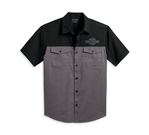 Harley-Davidson Men's Staple Colorblock Shirt, Black - 96152-23VM ...