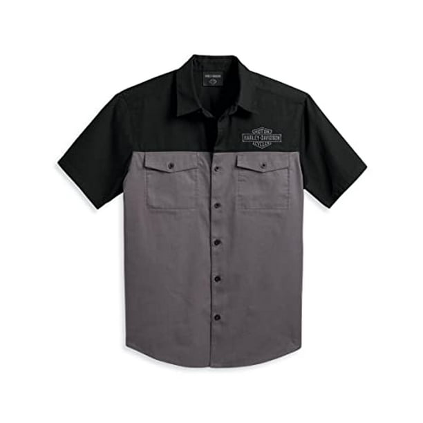 Harley-Davidson Men's Staple Colorblock Shirt, Black - 96152-23VM ...