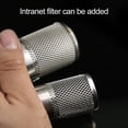 thumbnail image 3 of sunsanly Inlet Suction Strainer Stainless Steel Garden Hose Inlet Filter Mesh Easy Install Intake Hose Pickup Filter Head for Irrigation Water Pump Filter, 3 of 8