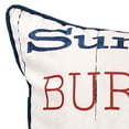 thumbnail image 3 of Jordan Manufacturing 18" x 18" Red, White and Cream Summer BBQ Novelty Square Reversible Decorative Throw Pillow with Welt, 3 of 5