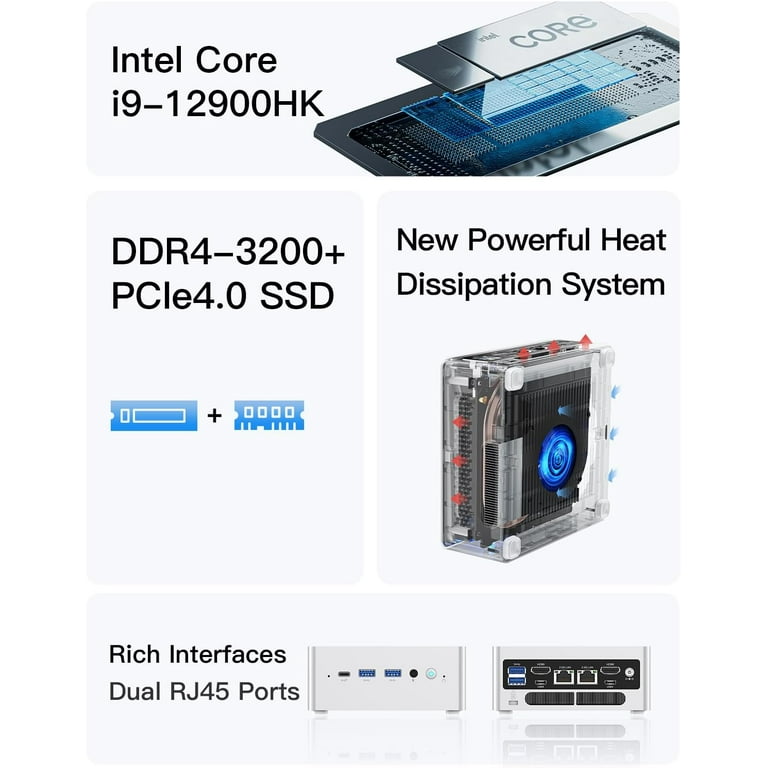 MINISFORUM Venus Series NAB9 Mini PC, 12th Gen Core i9