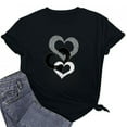 thumbnail image 4 of Chemises pour Femmes, Shorts pour Femmes, T-Shirt à Manches Courtes Imprimé Col Rond Décontracté Ample, Chemises à Manches Courtes pour Femmes, Chemises à Manches Courtes pour Femmes, 4 of 6