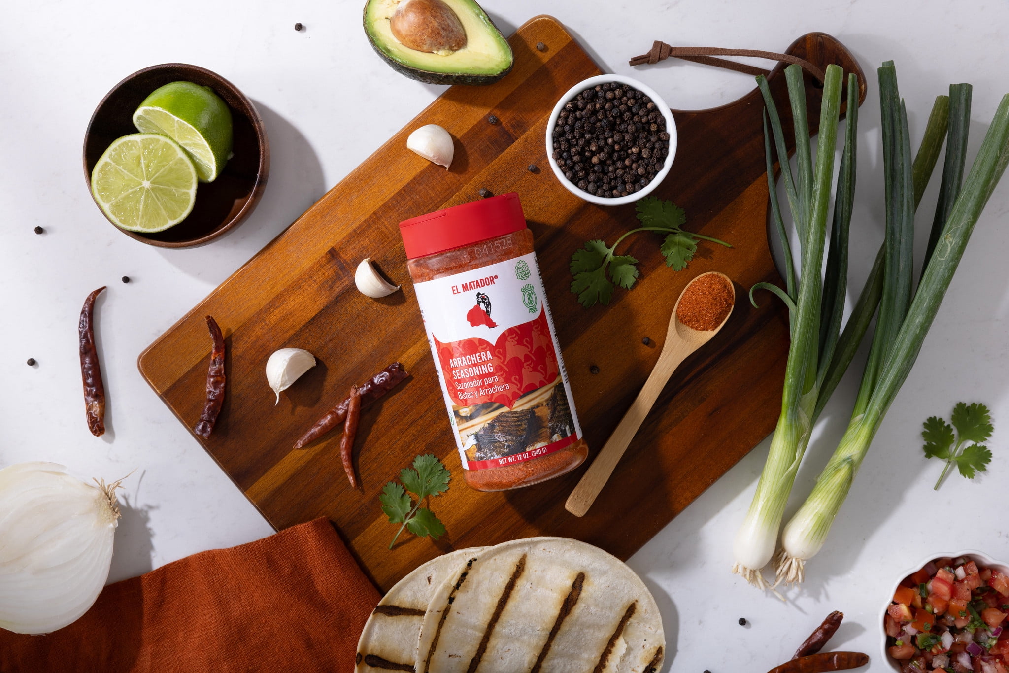 El Matador Arrachera Seasoning 12 oz. - Authentic Mexican Steak Seasoning for Carne Asada, Skirt Steak, and Grilled Meats - Gluten-Free & Vegan