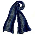 thumbnail image 2 of Pleated Leopard Scarf Scarves for Women Girls Light Weight & Warm Blue, 2 of 4