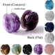 thumbnail image 2 of 1 par de nuevos diseños de amatista, tigre, ojo de gato, howlita, piedra de cristal, tapón para oreja cóncavo, doble acampanado, calibre sólido, joyería para piercing, 2 of 5