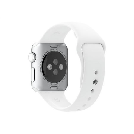 Apple 38mm Sport Band - Strap for smart watch - S/M & M/L size - white - demo - try on - for Watch (38 mm, 40 mm, 41 mm)