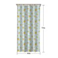 thumbnail image 5 of Light Blue Daisy Flower Pattern Shower Curtain 36"x72" ,Bathroom Decorative Shower Curtains Set with 12 Hooks,Modern Waterproof Washable Shower Curtain, 5 of 6