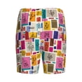 thumbnail image 2 of Lsque Cute Doodles Mens Sleep Pajama Shorts,Short Pajama Pants, Cotton Ultra-Soft Knit-Large, 2 of 9