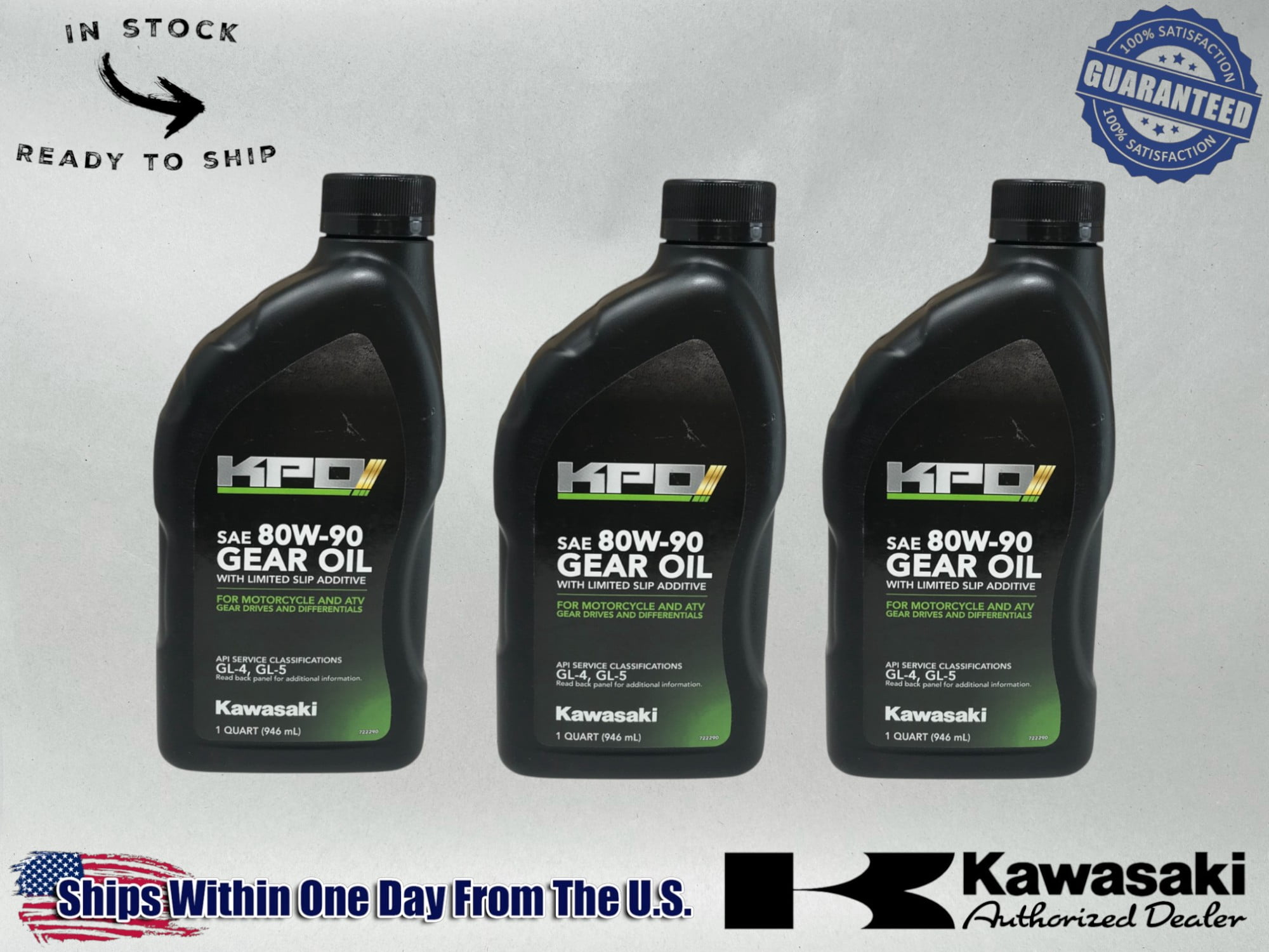 Kawasaki KPO Gear Oil with Limited Slip Additive 80w90 Motorcycle