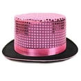 thumbnail image 4 of LEKODE Top Hat Sequin Hat Wide Brim Hats for Men Bucket Hats for Men Bucket Hat for Women Mens Bucket Hats Caps for Women Pink One Size, 4 of 7