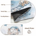 thumbnail image 5 of Cat Front Door Rugs 2x3 ft Cartoon Blue Hat Cat Cloud Train Track Bird Toys Small Rug for Entryway Non Slip Washable Bathroom Door Mat Absorbent Floor Mat for Indoor Entrance, 5 of 9
