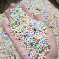 thumbnail image 2 of Minibolas decorativas de espuma de poliestireno de colores, de 2 a 3,5 mm, de 4 a 6 mm, de 7 a 9 mm, para manualidades, juguetes de cuentas, relleno de slime, 2 of 5