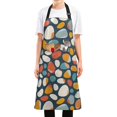 thumbnail image 5 of Pebble Stone Kitchen Apron with 2 Pockets Adjustable waterproof Cooking Aprons for Women Men Chef, 5 of 7